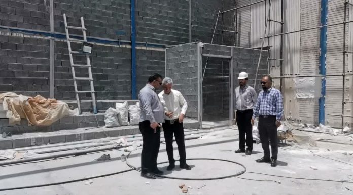 پیشرفت ۶۰ درصدی سالن چندمنظوره ژیمناستیک بوشهر