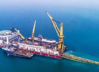 پیشرفت ۵۵ درصدی سکوی میدان گازی بلال