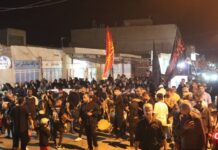 سنتی قدیمی در بردخون/عاشقان حسین (ع) به پیشواز محرم رفتند
