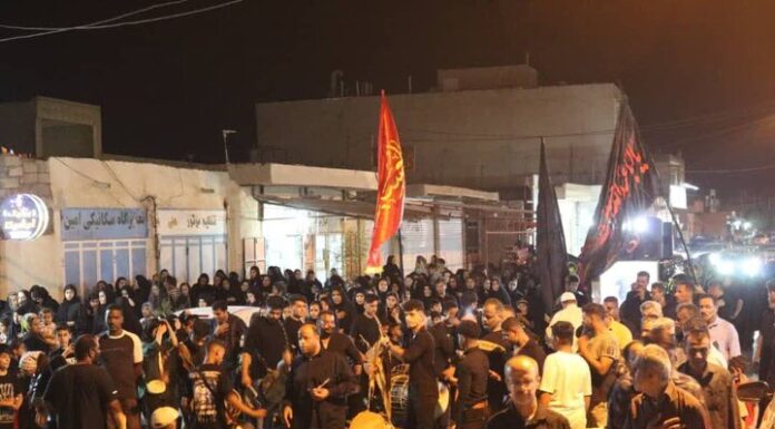 سنتی قدیمی در بردخون/عاشقان حسین (ع) به پیشواز محرم رفتند