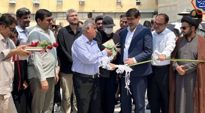 پروژه ۹۶ واحدی نهضت ملی مسکن شهر برازجان با حضور استاندار بوشهر افتتاح شد