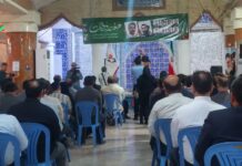 عطرافشانی گلزار شهدا بوشهر به مناسبت هفته دولت برگزارشد