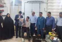 استاندار بوشهر به دیدار جانباز ۷۰ درصد رفت