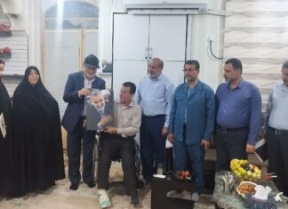 استاندار بوشهر به دیدار جانباز ۷۰ درصد رفت