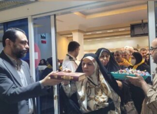 بدرقه نخستین گروه زائران عمره مفرده از استان بوشهر به سرزمین وحی