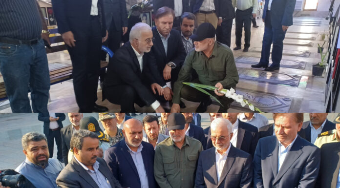 وزیر کشور با آرمانهای شهدا در بوشهر تجدید بیعت کرد