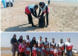 ساحل «دیر» پاکسازی شد