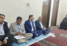 استاندار بوشهر به دیدار خانواده شهید بحرانی رفت