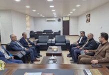 دیدار اعضای شورای اسلامی بخش دلوار با فرماندار تنگستان