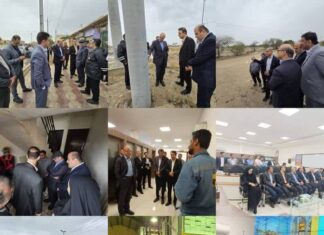 بازدید معاون هماهنگی توزیع شرکت توانیر از شرکت برق استان بوشهر