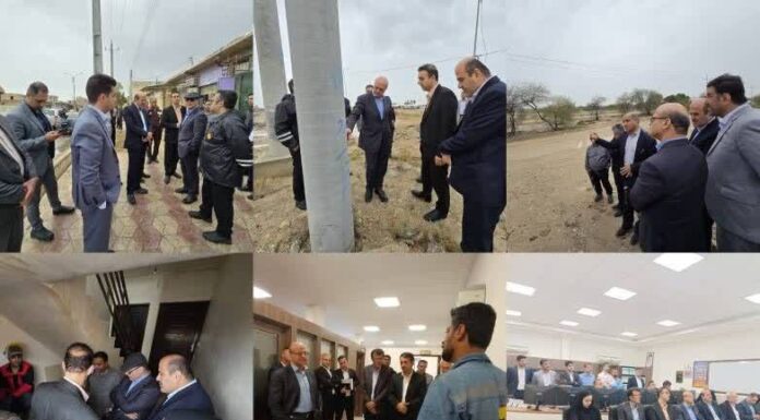 بازدید معاون هماهنگی توزیع شرکت توانیر از شرکت برق استان بوشهر