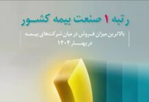 محمد پیش بین مدیر شرکت بیمه دی بوشهر, رتبه نخست فروش در سطح کشور در بین شرکت های بیمه ای کسب کرد