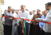 افتتاح سالن ورزشی دانشآموزی شهید عبداللهزاده در نخل تقی عسلویه