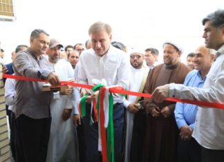 افتتاح سالن ورزشی دانشآموزی شهید عبداللهزاده در نخل تقی عسلویه