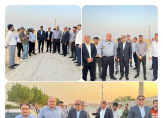 افتتاح و آغاز عملیات اجرایی ۶ پروژه راهداری در شهرستان بوشهر