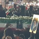 وداع با ۳ شهید جنگ آمریکایی صهیونی در دشتی +فیلم