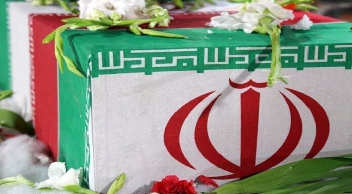 پیکر ۲ شهید جنایت امریکا و رژیم صهیونیستی در شهرستان دیر تشییع و خاکسپاری شد