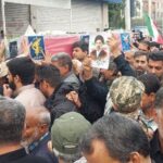 پیکر مطهر ۲ شهید اقتدار در بوشهر تشییع شد