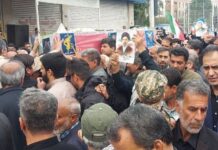 پیکر مطهر ۲ شهید اقتدار در بوشهر تشییع شد