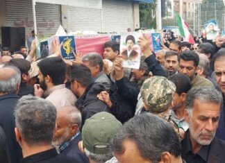 پیکر مطهر ۲ شهید اقتدار در بوشهر تشییع شد