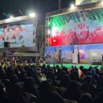 مشارکت ۷۰ درصدی بانوان در تجمعات میدان امام (ره) شهرستان بوشهر