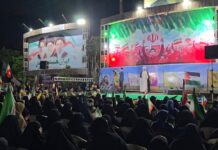 مشارکت ۷۰ درصدی بانوان در تجمعات میدان امام (ره) شهرستان بوشهر